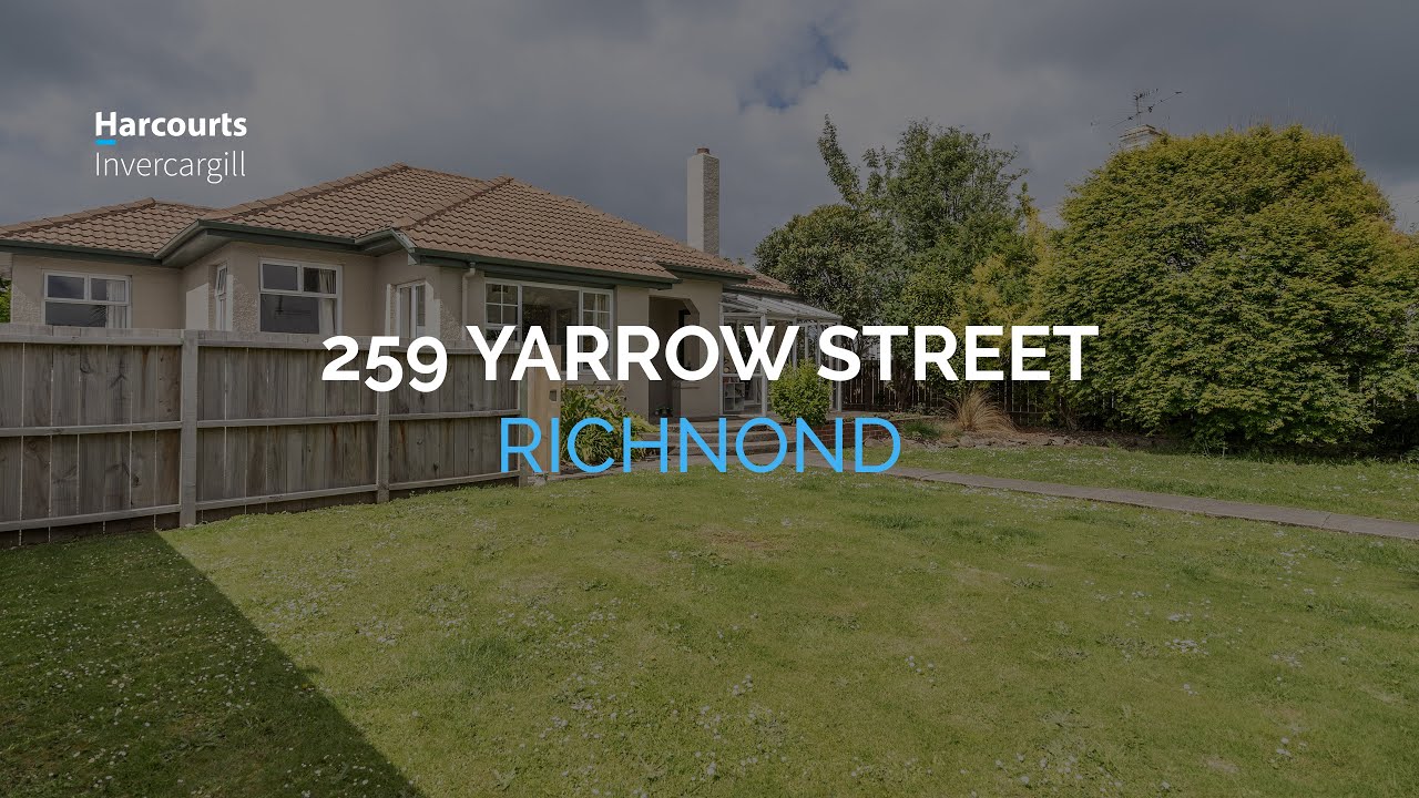 FOR SALE 259 Yarrow Street, Richmond Harcourts Invercargill YouTube