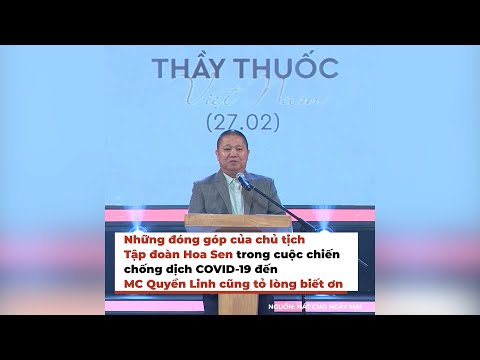 Video Quyền Linh biết ơn với đóng góp của chủ tịch Hoa Sen... - youtube