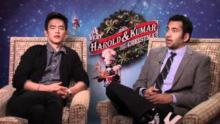 John Cho & Kal Penn Interview for "A VERY HAROLD & KUMAR 3D CHRISTMAS"