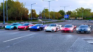 Fh4 - Hybrid Hypercar Showdown - Regera Vs Speedtail Vs Laferrari Vs P1 Vs 918 Vs C-X75