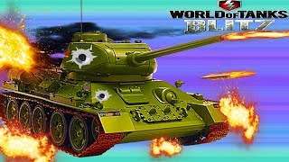 WORLD OF TANKS BLITZ#15 Танковая игра Т-34 Улучшаем танк.Пушки на Т-34.Новое видео для детей