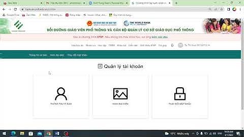 Hướng dẫn giáo viên Cập nhật thông tin, đăng ký môn học trên hệ thống Tập huấn giáo viên Etep
