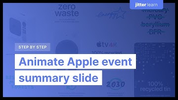 Remake Apple Event animations: Summary Slide