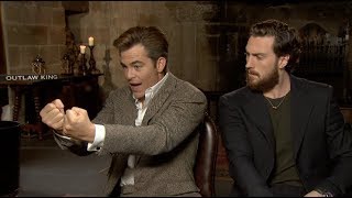 OUTLAW KING interviews - Chris Pine and Aaron Taylor-Johnson