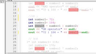 c++ course arabic :كورس c++  شرح bitwise operators  البوابات الالكترونية فى السي بلس بلس  مثل & ^ |