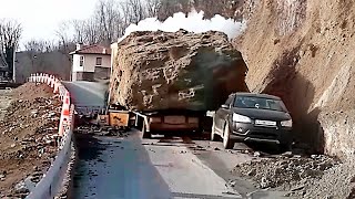 Si esta Avalancha de Piedras no Hubiera Sido Grabada en Cámara, Nadie lo Creería