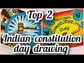 Indian constitution day poster  national law day drawing  constitution day  samvidhan diwas chart