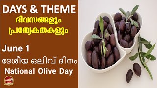 ജൂൺ 1 ദേശീയ ഒലിവ് ദിനം | June 1 National Olive Day SR Creations