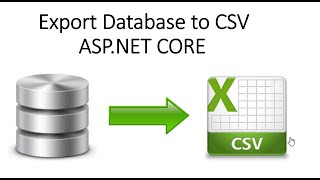 Export Database file to CSV File in  CORE