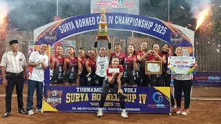 Grand Final ‼️ Gayatri(rina,ina,sendy) VS Mitra Utama(dinda,tatil) Surya Borneo Cup 2025