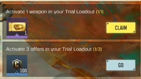 Activate 1 Weapon In Your Trail Loadout (0/1) | How To Active Weapon In Trail Loadout | CoD Mobile