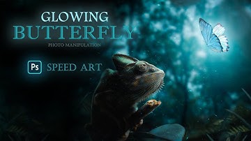 Glowing Butterfly Effect | Photo Manipulation