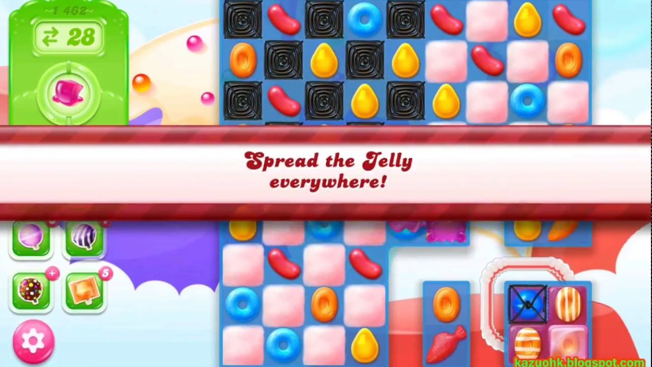 Candy Crush Jelly Saga Level 1462 (No boosters) - YouTube