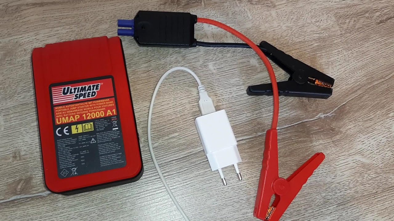 Unboxing Ultimate Speed Portable Jump Starter With Power Bank 12000 A1 -  YouTube