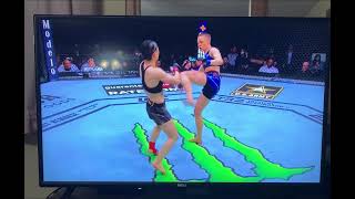 Rose Namajunas KO/TKO win against Weili Zhang