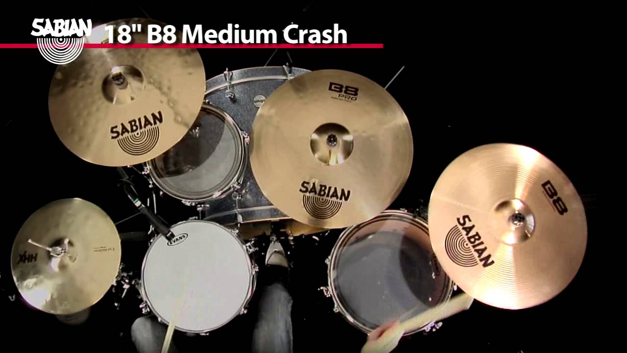 Sabian B8 Medium Crash Demo YouTube
