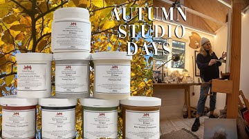 Autumn walk 🌱 Testing Michael Harding Primers + Paint with me ✨ Art Vlog