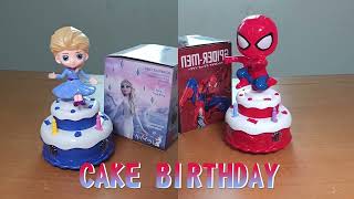 BRO1710 Kue Ulang Tahun Potong Mainan Anak Perempuan Birthday Cake Music Musik Tiup Lilin Bernyanyi Sistar