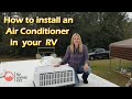 How to install an RV Air Conditioner❄|It's easier than you think| 2021| DIY RV AC Install|AC Install