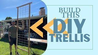 DIY CATTLE PANEL TRELLIS WITH ROUTER // Mini & Mobile Garden Trellis Build for Vertical Gardening