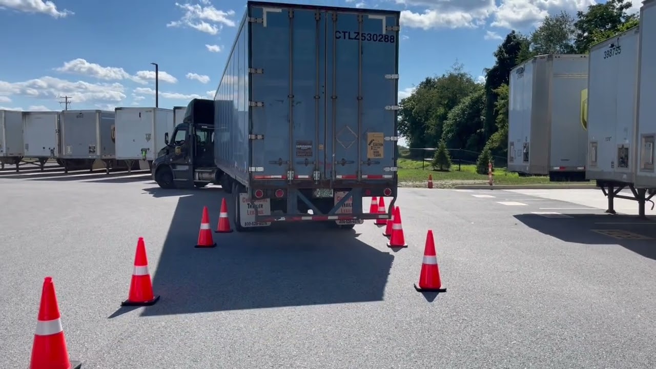 53 Foot Trailer Tail Swing Clean Pass YouTube