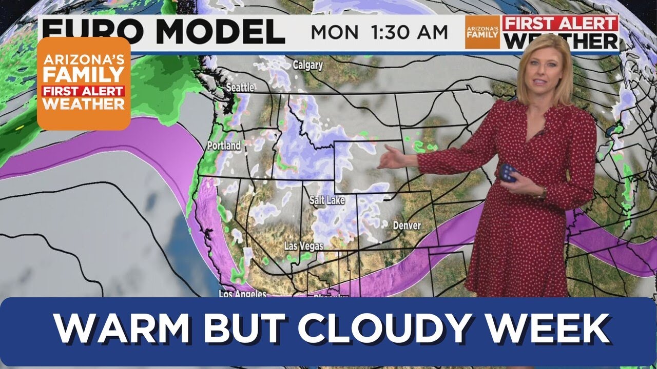 Warmer weather continues with cloudy skies ahead for the Phoenix area ...