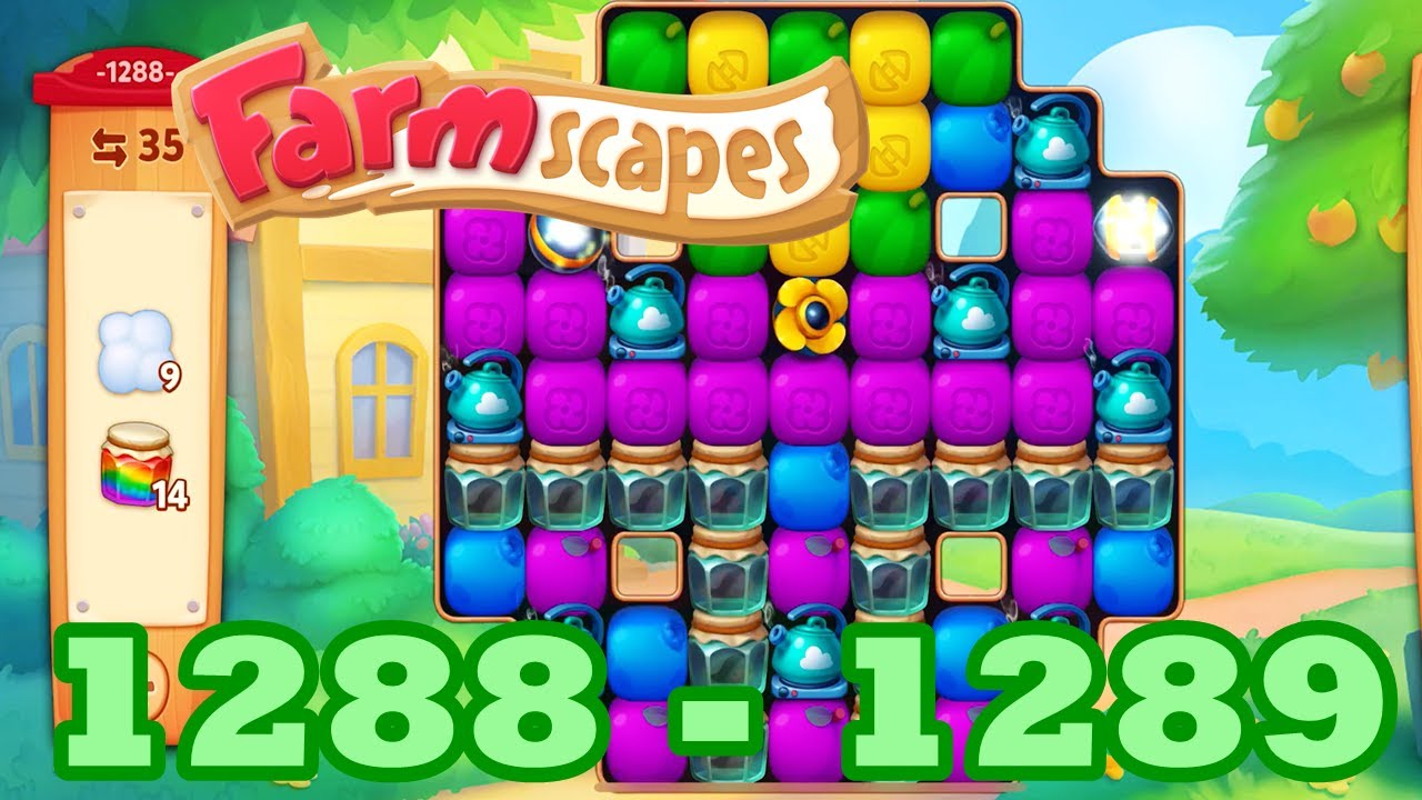 Farmscapes Level 1288 1289 HD Gameplay Walkthrough 3 match game