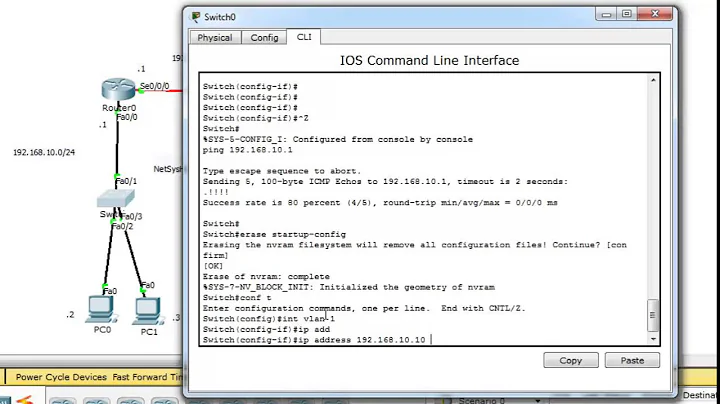 Assign ip address to cisco switch / Assign ip address to vlan