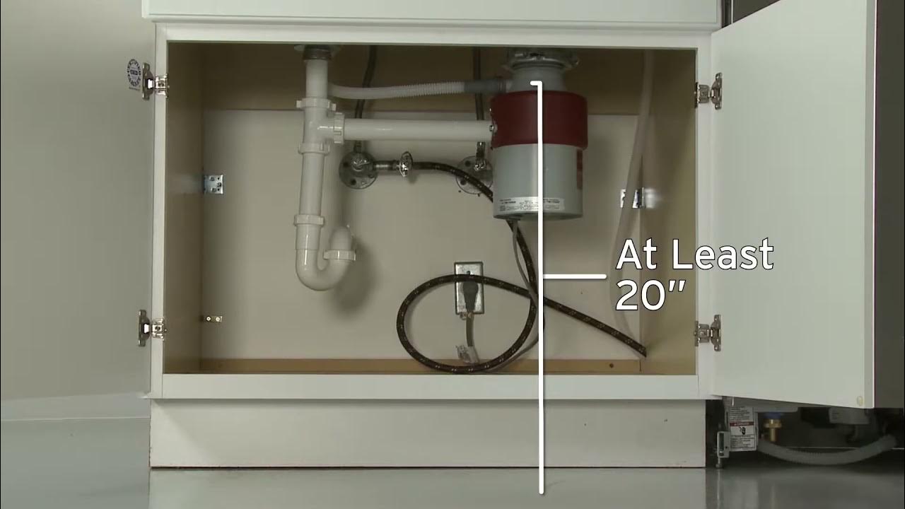 Dishwasher Install Garbage Disposal Knockout ModWDF550SAFS YouTube