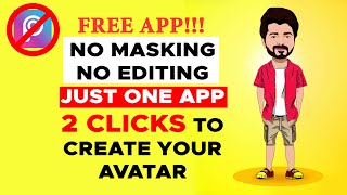 2 Clicks to Turn Your Photo into Caricature | Single Free app | No editing
