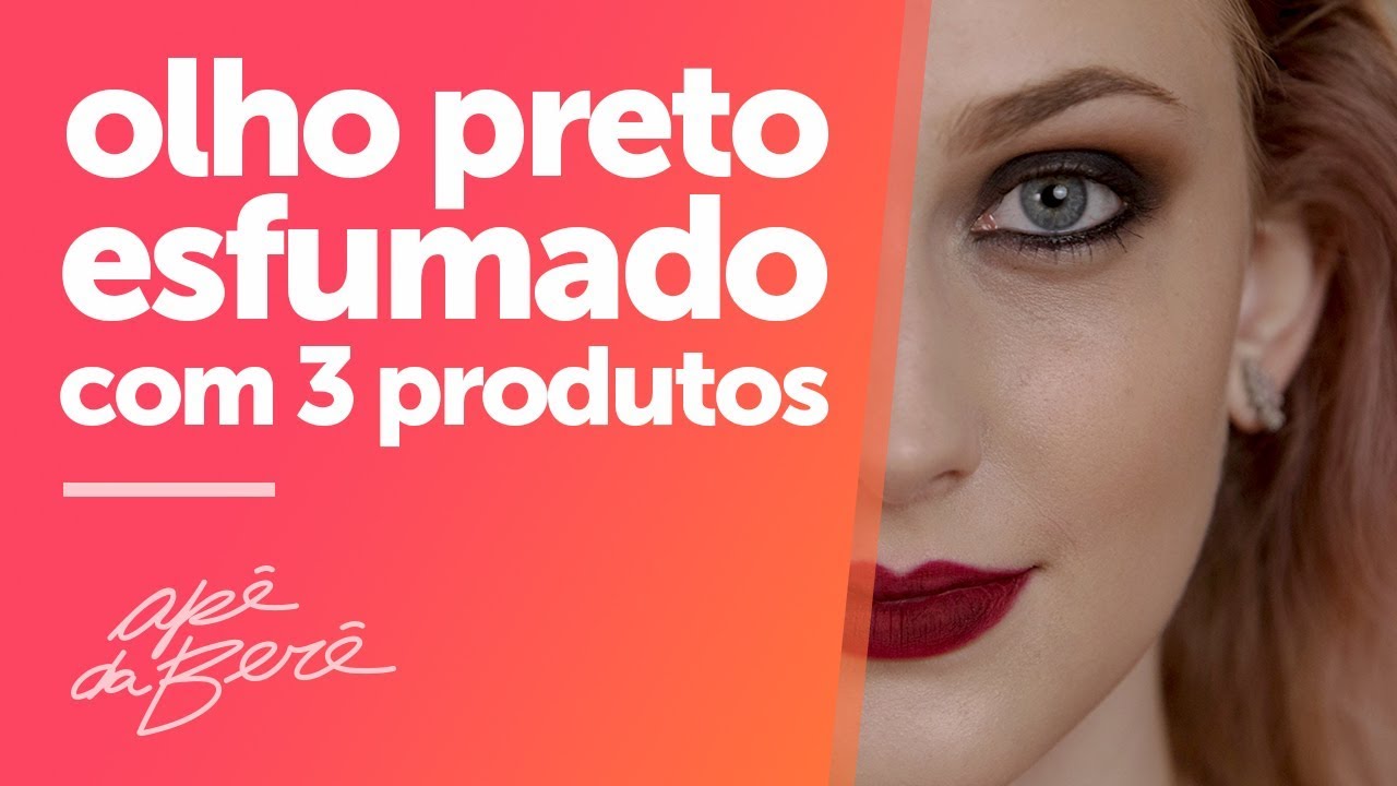 olho preto esfumado com 3 produtos - YouTube