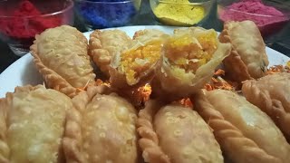 Gujhiya Recipe बिना मावा, सूजी के बहुत ही स्वादिष्ट गुजिया | कम लागत और बनाना भी आसान ????