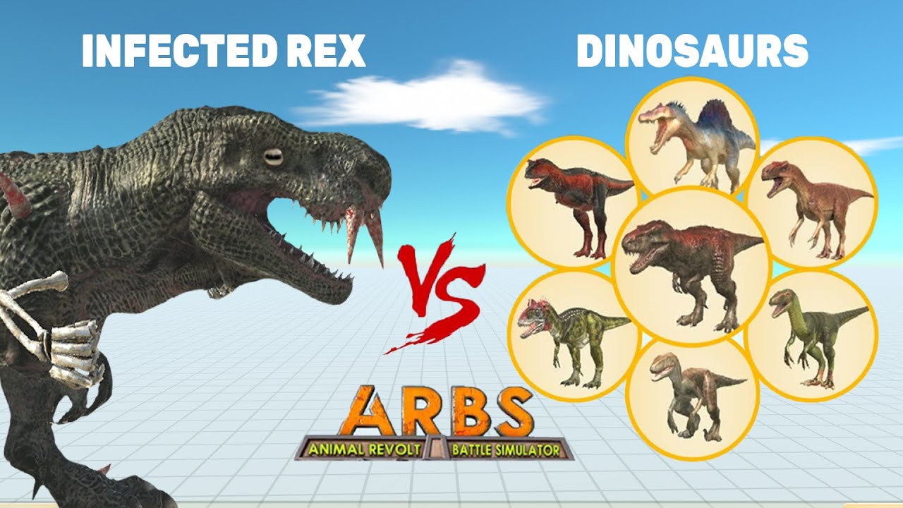 Infested Rex Mod INFECTED REX (Remastered) vs ALL UNITS (Carnivore Dinosaurs) - Animal ...
