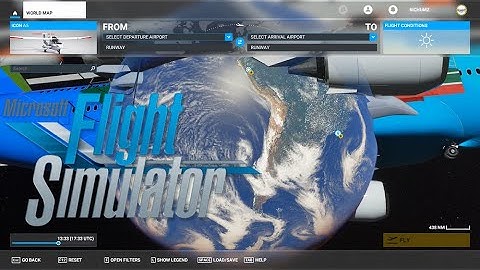 World Map Glitch. Microsoft Flight Simulator 2020