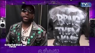 Full Davido Wears Jacket Bearing Names Of Abducted Oyo Pupils, Teachers At FIFA Concert News