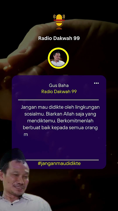 Jangan Mau Didikte Oleh Lingkungan Sosialmu | Gus Baha #short