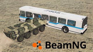 POJAZD OPANCERZONY VS AUTOBUS I POLICJA w BEAMNG.DRIVE "POLICE VS ROBBERS" #104 screenshot 2