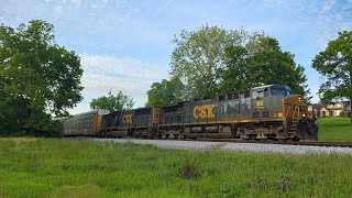 CSX 62, 4575 Leads a Southbound Autorack Train 5/10/2026