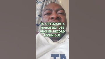 TO OUTSMART A NARCISSIST USE BROKEN RECORD TECHNIQUE #narcissists
