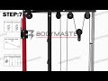 Instalation setup bm5005 bodymaster dual cable crossover machine bm5005  home gym  pulley