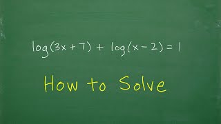 How do you solve this logarithmic equation? Let’s see…