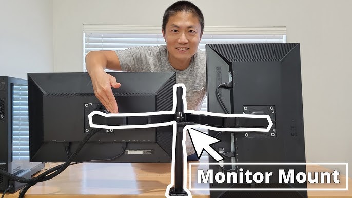 MOUNT-IT! Dual Monitor Desk Mount Adapter 13 in. to 27 in. Screen