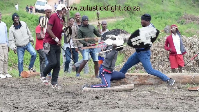 AFRIPICS - Stick fighting demonstration by Zulu men at the