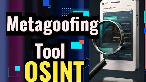Metagoofil Tool How to use for information gathering | Metagoofil Installation and Use | OSINT Tool
