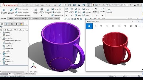 Solidworks tutorial How To Create coffee Mug