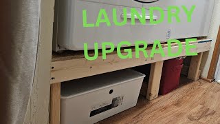 Elevate Your Laundry Room: DIY Washer and Dryer Platform Build