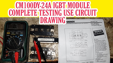 IGBT Test |  Cm100dy-24a complete testing use drawing | igbt testing |  vfd repairing lab