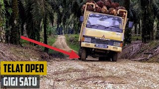 Truk sawit ragasa 100ps keluar dari areal perkebunan
