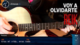 Como tocar Voy a Olvidarte REIK en Guitarra | Tutorial COMPLETO