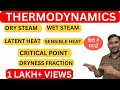 Dry Steam | Wet Steam | Latent Heat | Sensible Heat | Critical Point | Dryness Fraction